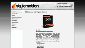 What Stylemotion.de website looked like in 2016 (7 years ago)