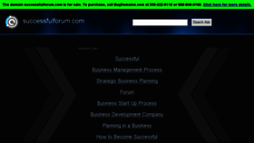What Successfulforum.com website looked like in 2016 (7 years ago)