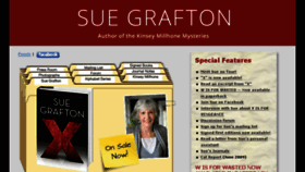 What Suegrafton.com website looked like in 2016 (7 years ago)