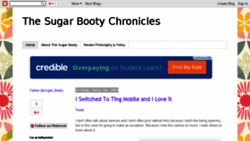 What Sugarbootychronicles.com website looked like in 2016 (8 years ago)