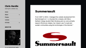 What Summersault.com website looked like in 2016 (7 years ago)