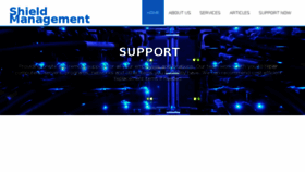 What Shieldmanagement.com website looked like in 2016 (8 years ago)