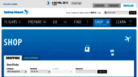 What Sydneyairportshopping.com.au website looked like in 2016 (9 years ago)