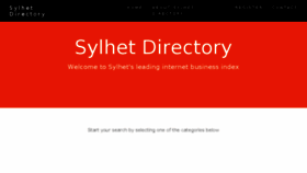 What Sylhetdirectory.com website looked like in 2016 (7 years ago)