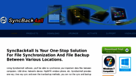 What Syncback4all.com website looked like in 2016 (7 years ago)