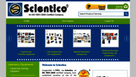 What Scienticolabequipments.com website looked like in 2016 (7 years ago)