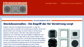 What Steckdosenradio.com website looked like in 2016 (8 years ago)