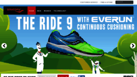 What Saucony.ca website looked like in 2016 (7 years ago)