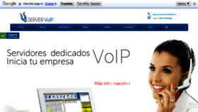 What Servervoip.com website looked like in 2016 (7 years ago)