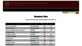 What Student-site.umm.ac.id website looked like in 2016 (7 years ago)