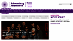 What Schouwburgamstelveen.nl website looked like in 2016 (8 years ago)