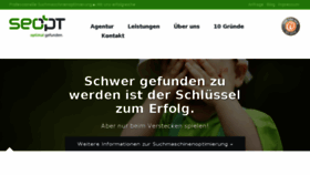 What Seopt.de website looked like in 2016 (7 years ago)