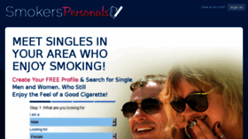 What Smokerspersonals.com website looked like in 2016 (7 years ago)