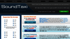 What Soundtaxi.info website looked like in 2016 (7 years ago)