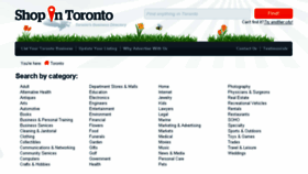 What Shopintoronto.com website looked like in 2016 (7 years ago)