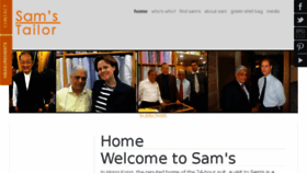 What Samstailor.com website looked like in 2016 (7 years ago)