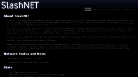 What Slashnet.org website looked like in 2016 (7 years ago)