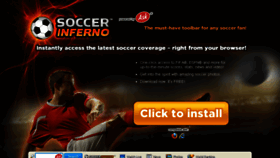 What Soccerinferno.com website looked like in 2016 (7 years ago)
