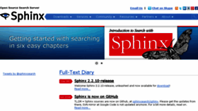 What Sphinxsearch.com website looked like in 2016 (7 years ago)