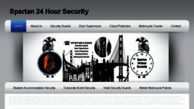 What Spartan24hoursecurity.com website looked like in 2016 (7 years ago)