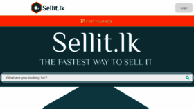 What Sellit.lk website looked like in 2016 (7 years ago)