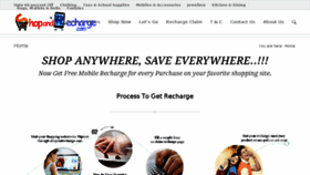 What Shopandrecharge.com website looked like in 2016 (8 years ago)