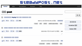 What Steadypost.net website looked like in 2016 (8 years ago)