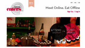 What Socialeaters.com website looked like in 2016 (9 years ago)