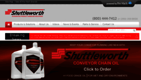 What Shuttleworth.com website looked like in 2016 (8 years ago)