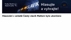 What Slavikmattoni.cz website looked like in 2016 (8 years ago)
