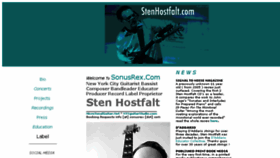 What Stenhostfalt.com website looked like in 2016 (7 years ago)