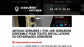 What Serrurier-lyon-artisan.fr website looked like in 2016 (7 years ago)