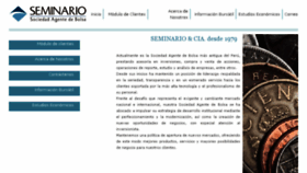 What Seminariosab.com.pe website looked like in 2016 (7 years ago)