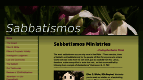 What Sabbatismos.com website looked like in 2016 (7 years ago)