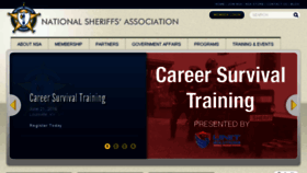 What Sheriffs.org website looked like in 2016 (7 years ago)