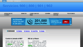 What Servicios900.es website looked like in 2016 (7 years ago)
