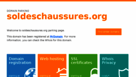 What Soldeschaussures.org website looked like in 2016 (7 years ago)