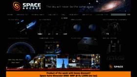 What Spacearcade.in website looked like in 2016 (7 years ago)