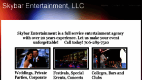 What Skybarentertainment.com website looked like in 2016 (7 years ago)
