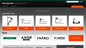 What Spares.hansgrohe.co.uk website looked like in 2016 (7 years ago)