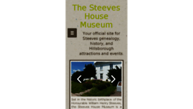 What Steeveshousemuseum.ca website looked like in 2016 (7 years ago)