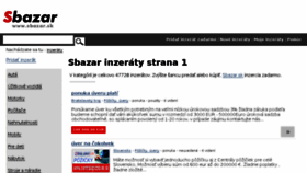 What Sbazar.sk website looked like in 2016 (7 years ago)