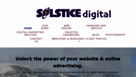 What Solstice.digital website looked like in 2016 (7 years ago)