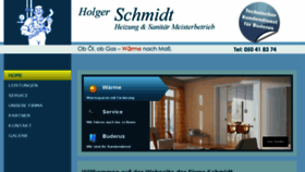 What Schmidt-waerme.de website looked like in 2016 (7 years ago)