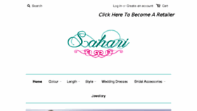 What Sahari.uk website looked like in 2016 (7 years ago)