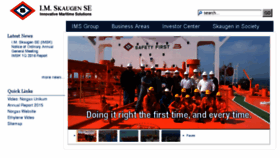What Skaugen.com website looked like in 2016 (7 years ago)