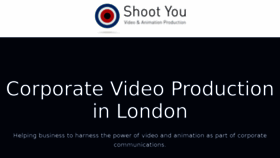 What Shootyou.co.uk website looked like in 2016 (7 years ago)