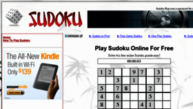 What Sudoku-play.com website looked like in 2016 (7 years ago)