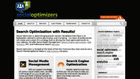 What Socialoptimizers.com website looked like in 2016 (7 years ago)