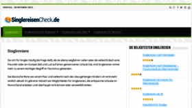 What Singlereisencheck.de website looked like in 2016 (7 years ago)